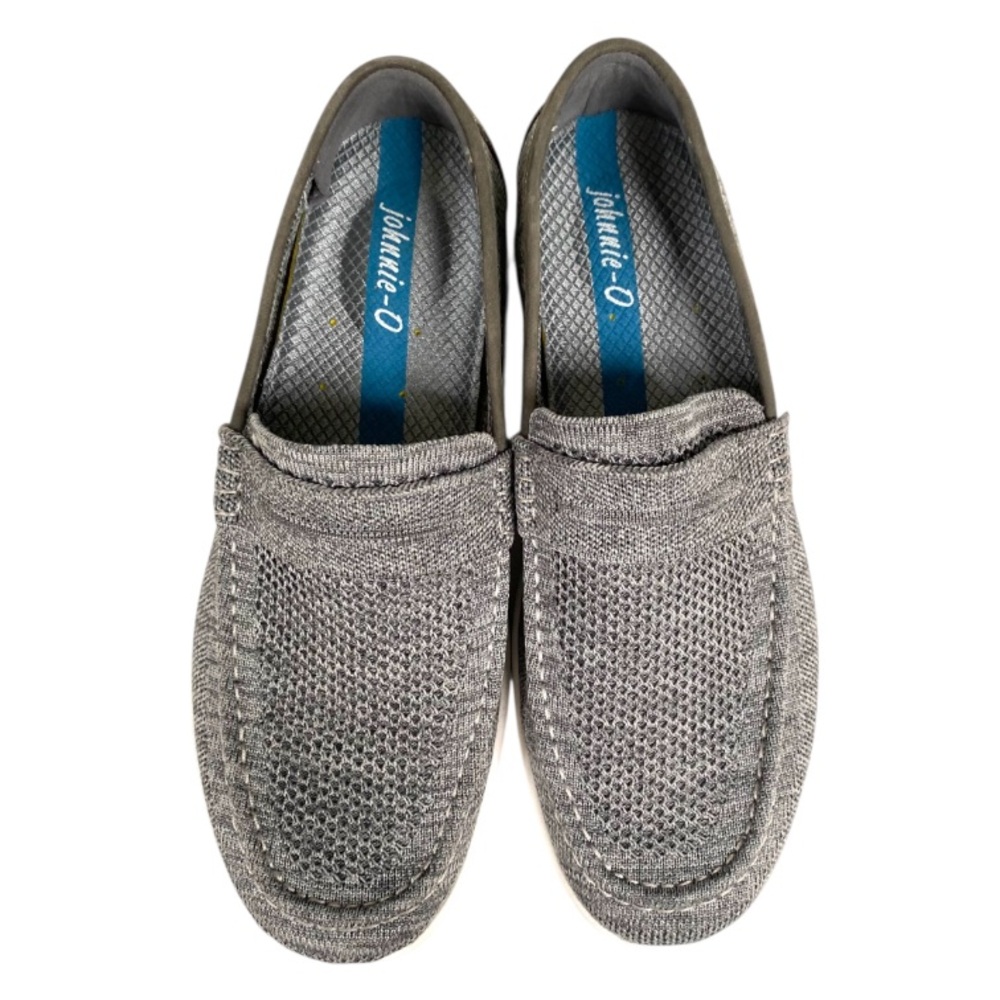 Johnnie-O Flylite Knit Loafers Men’s 9 Gray Lightweight Casual Slip-On Shoes